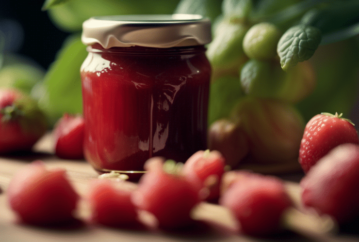 Comment faire une délicieuse confiture de fraise et rhubarbe à la maison?