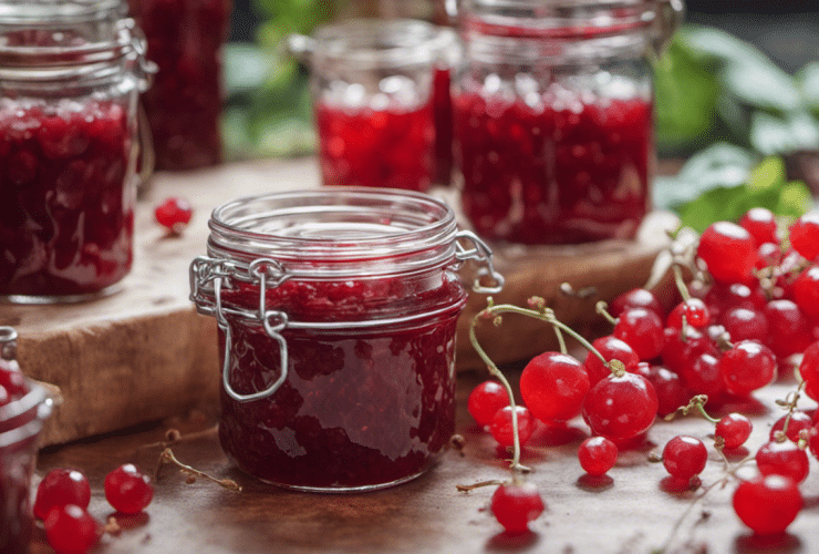 La confiture de groseille : le délicieux trésor rouge, comment la préparer ?